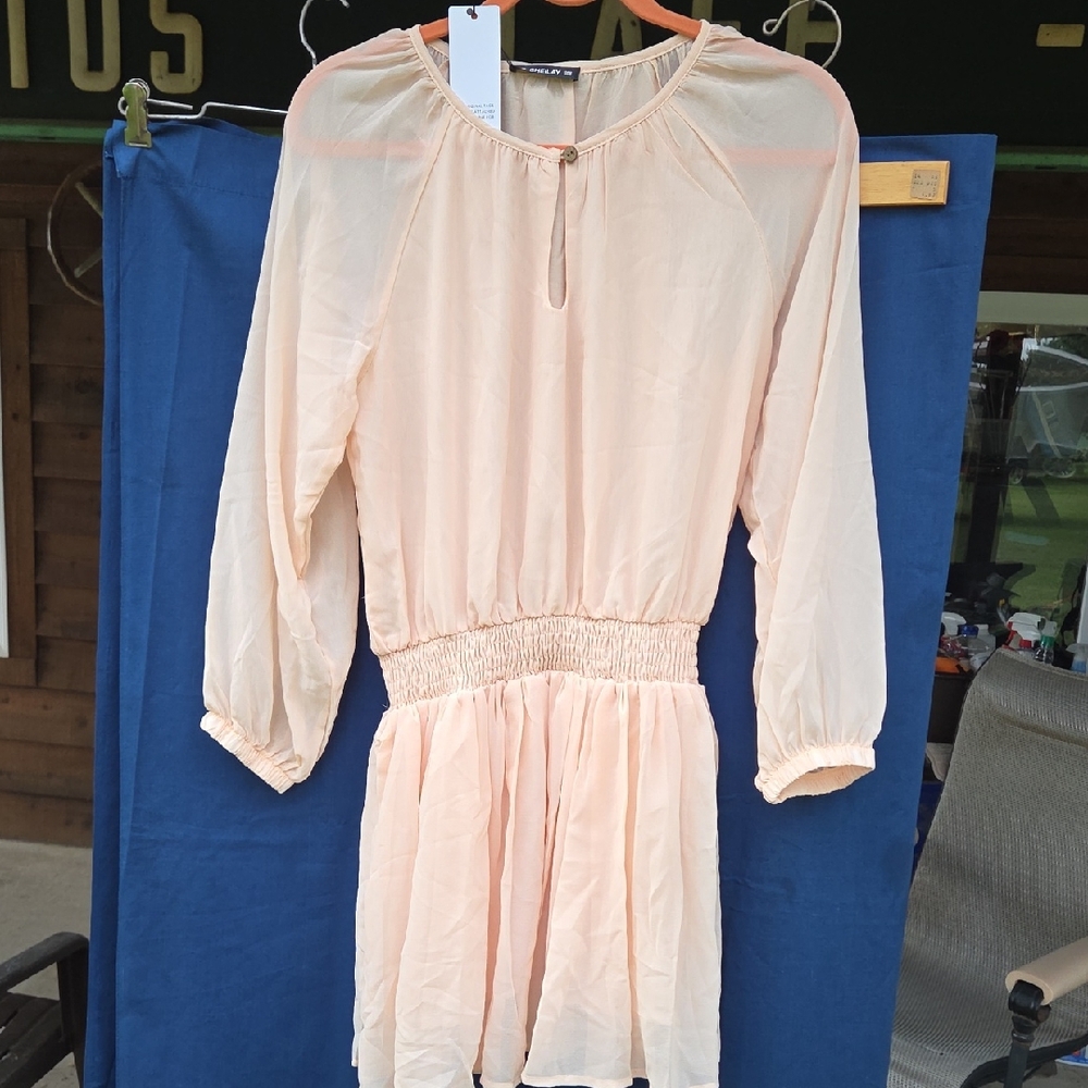 Chic Peach Mini Dress Med